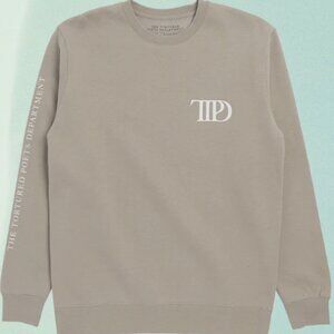 Taylor Swift Beige Tan TTPD Crewneck - Large